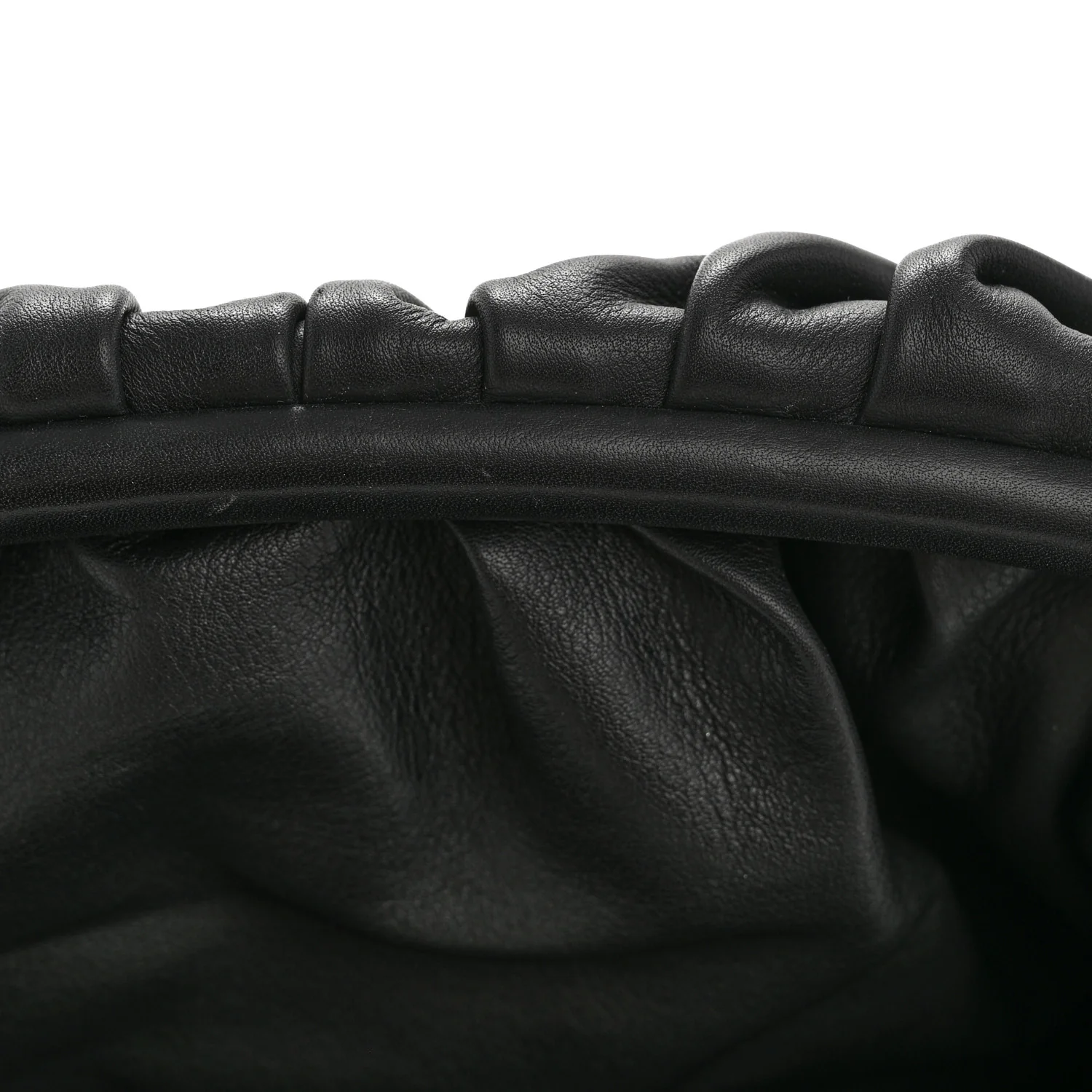 Smooth Butter Calf The Pouch Oversized Clutch Black