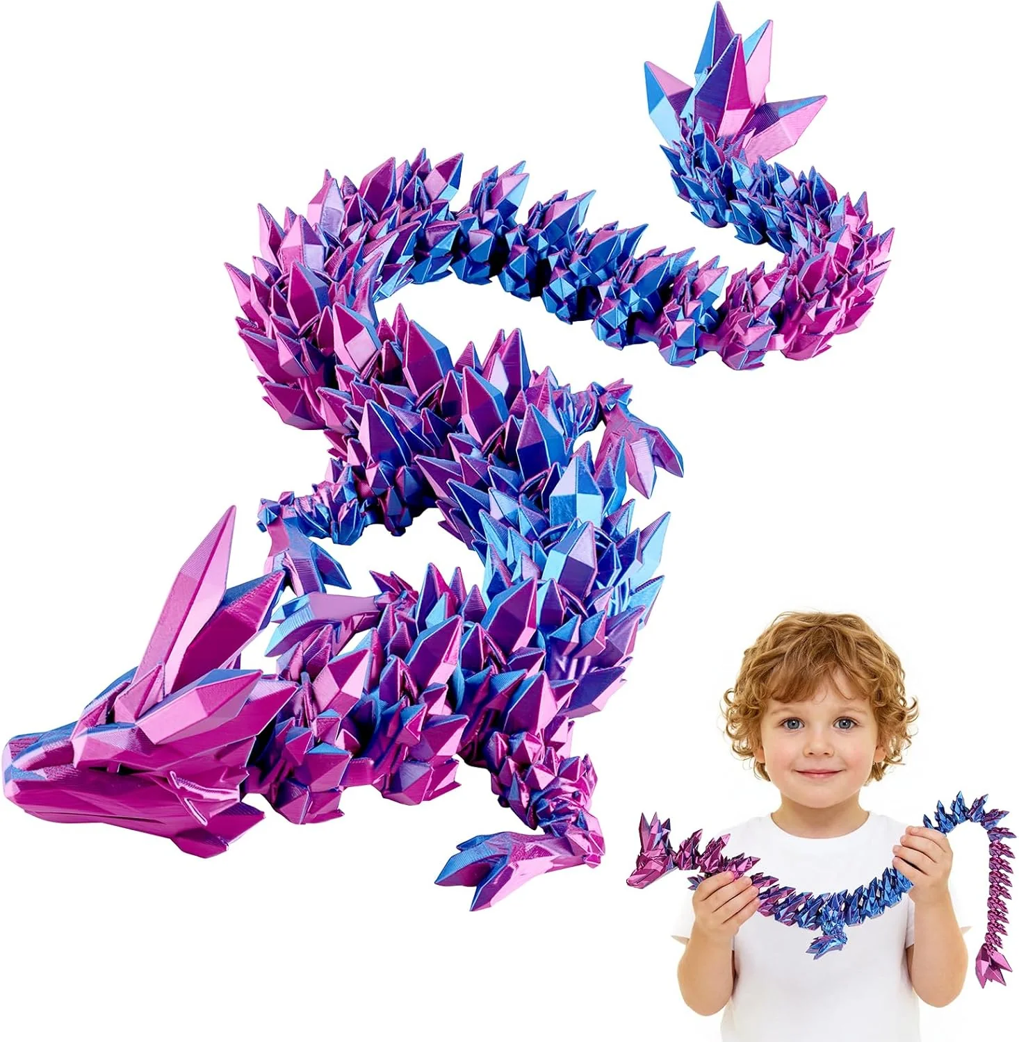8 3D Printed Dragon Eggs (4 Pack), Unique Easter Basket Stuffers & Fantasy Toys