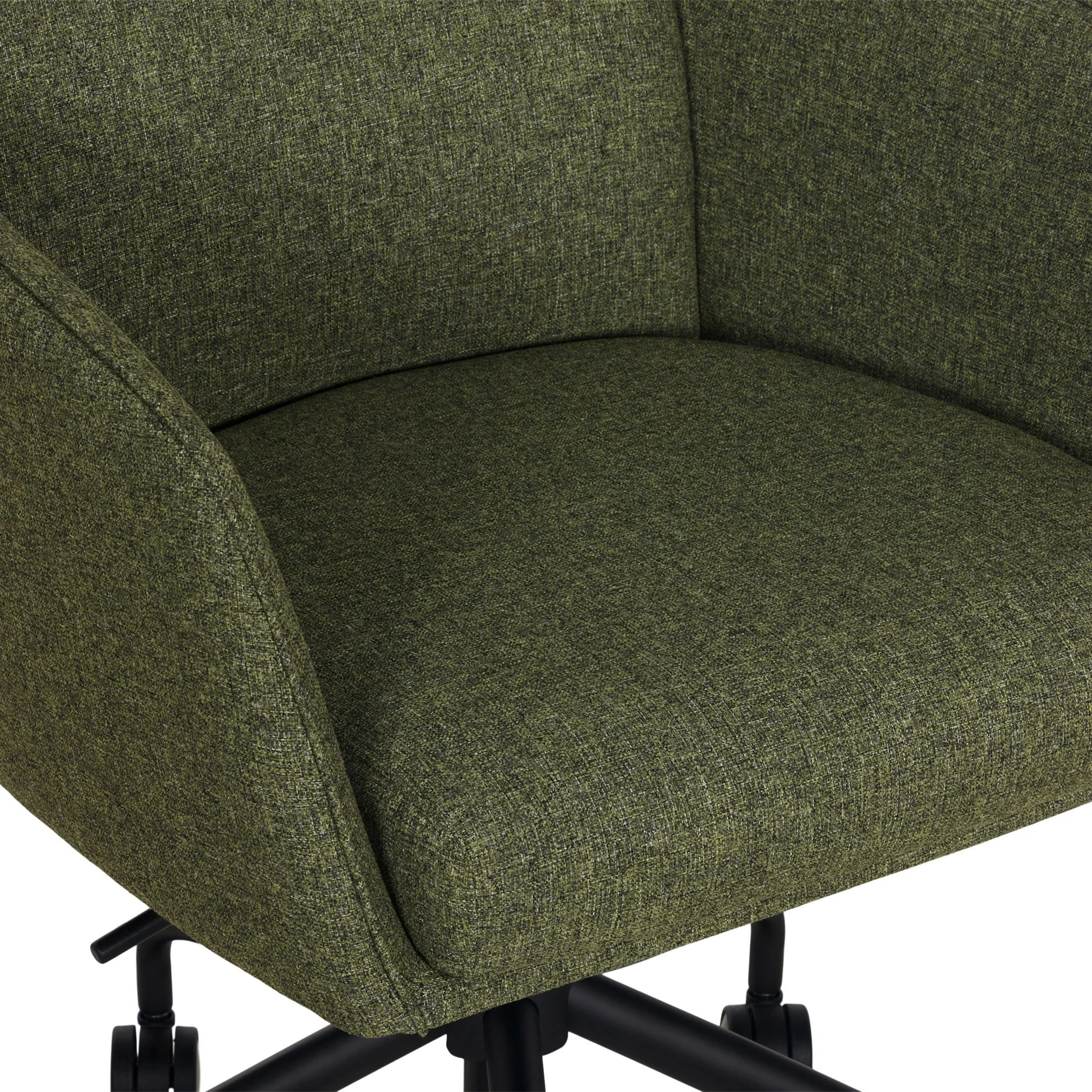 Better Homes & Gardens Juliet Office Chair, Ivory Boucle and Matte Black