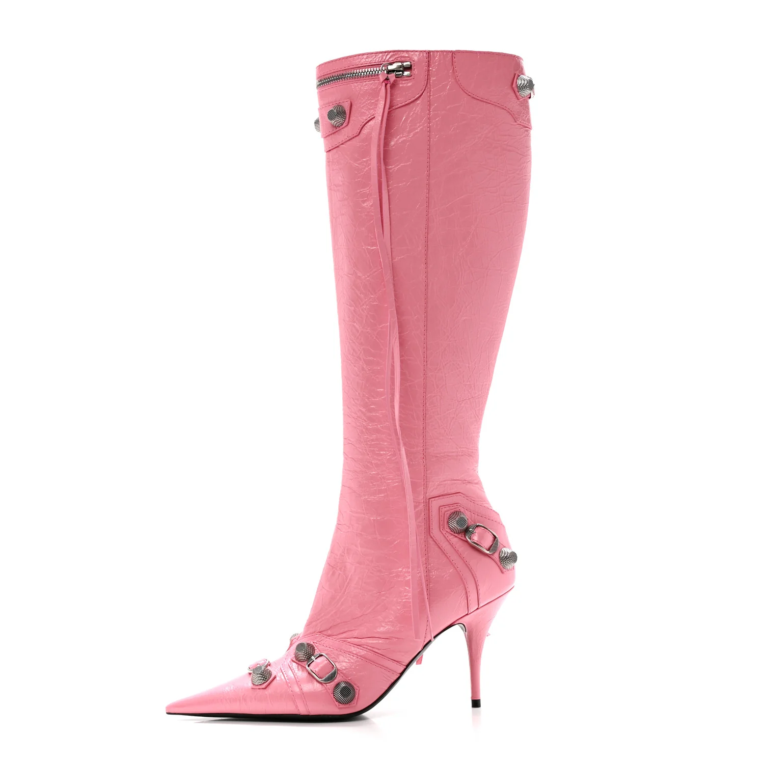 Agneau Arena Cagole 90mm Boots 39 Sweet Pink