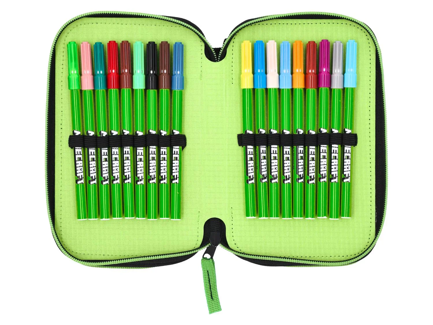 Minecraft Trousse  triple compartiment