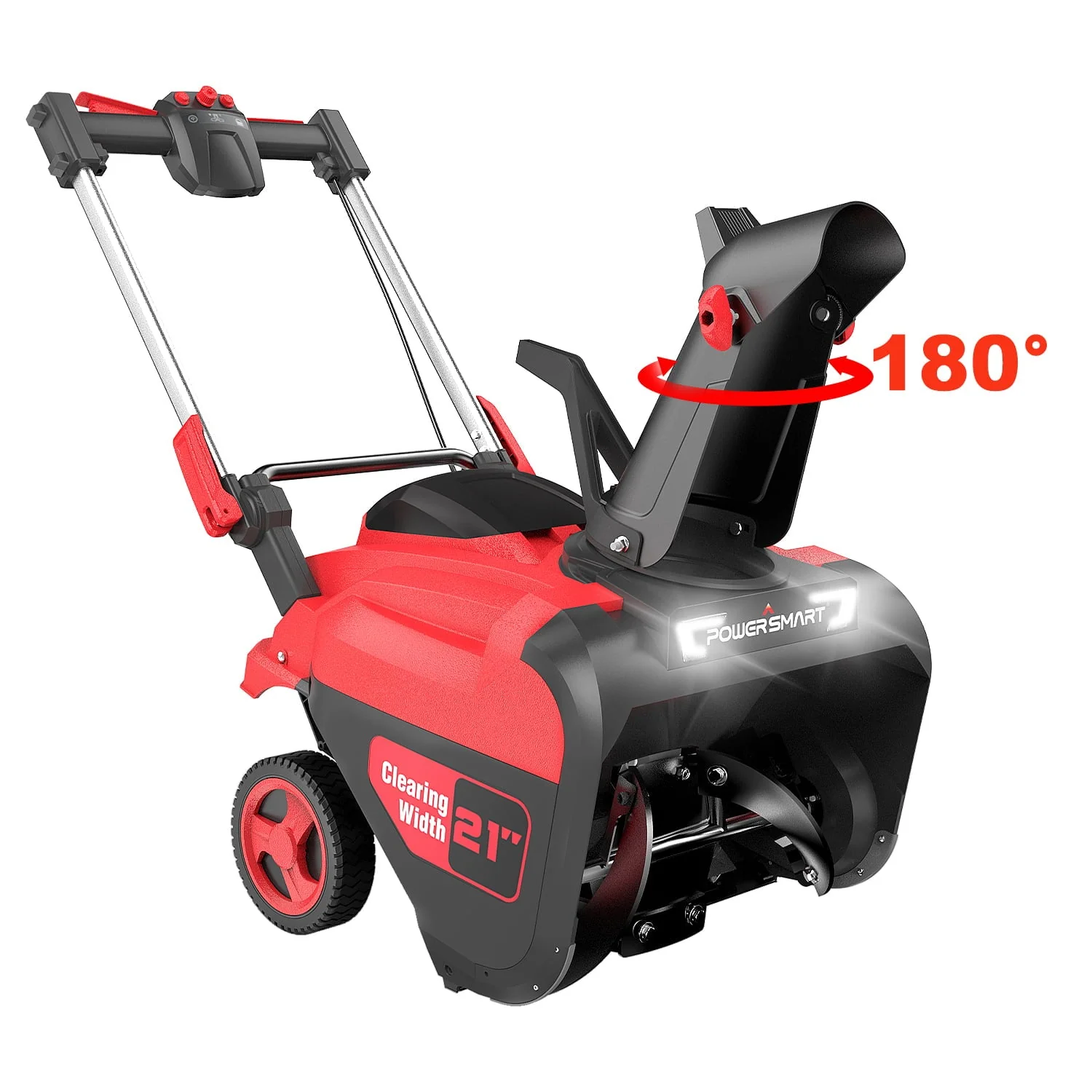 PowerSmart 21" 80V Cordless Snow Blower, 6 0Ah Battery Powered Snow Thrower, DB2801RW 3P1 Image 2