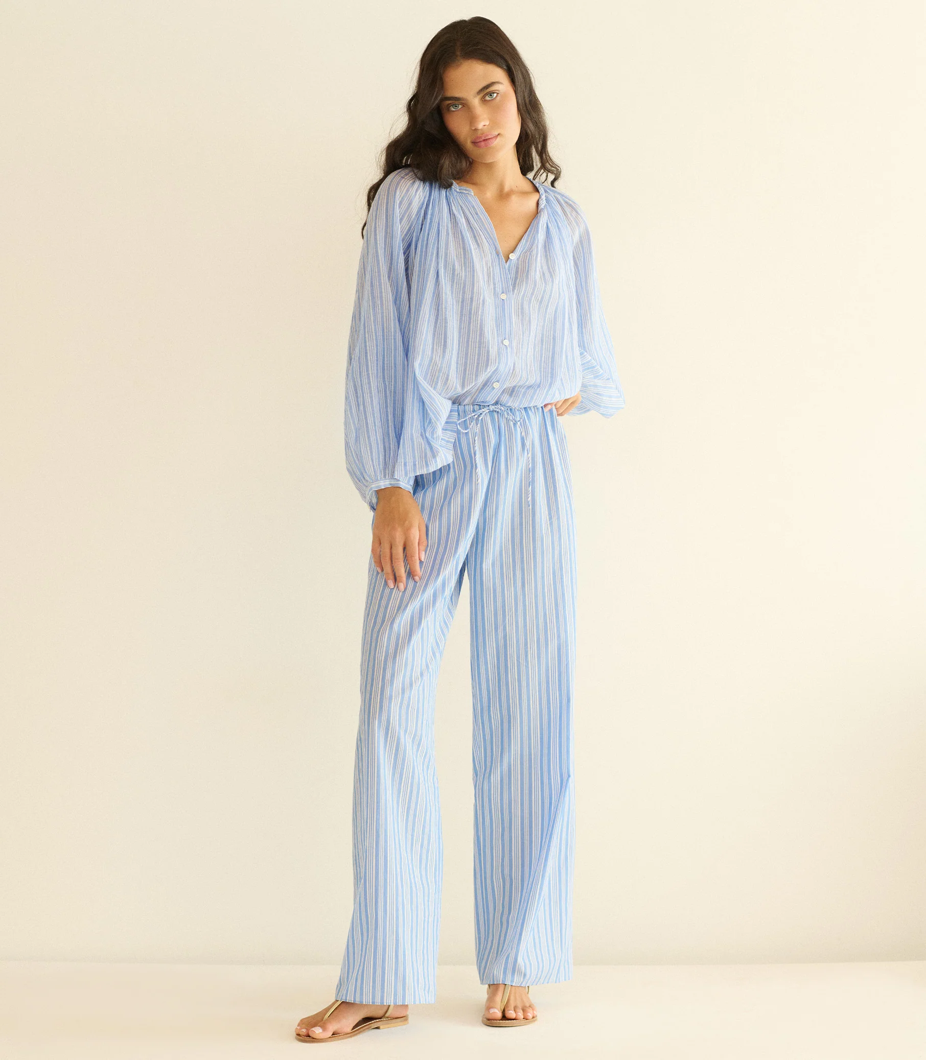 JONIE TOP -- SALERNO STRIPE