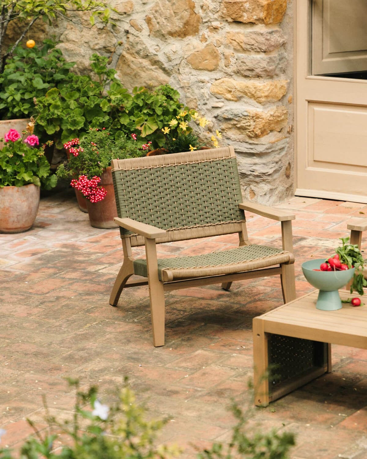 Mirle - Sillón de Jardín de Madera de Acacia y Cuerda Mirle