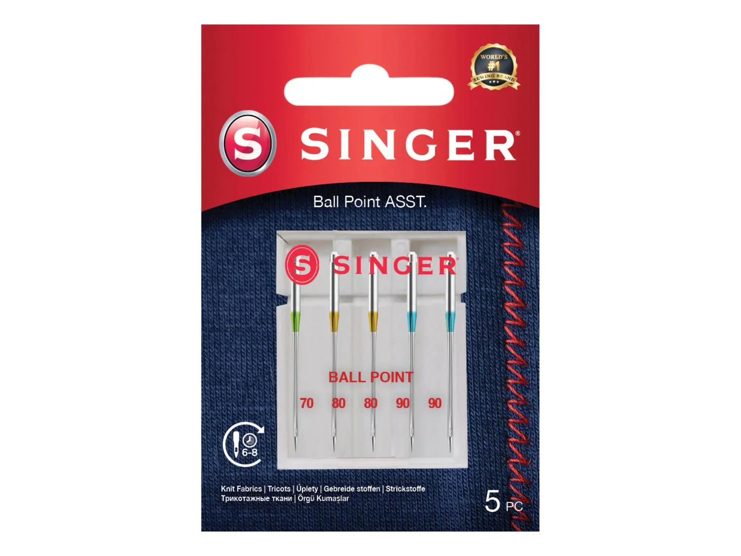 SINGER Set d'aguilles de couture