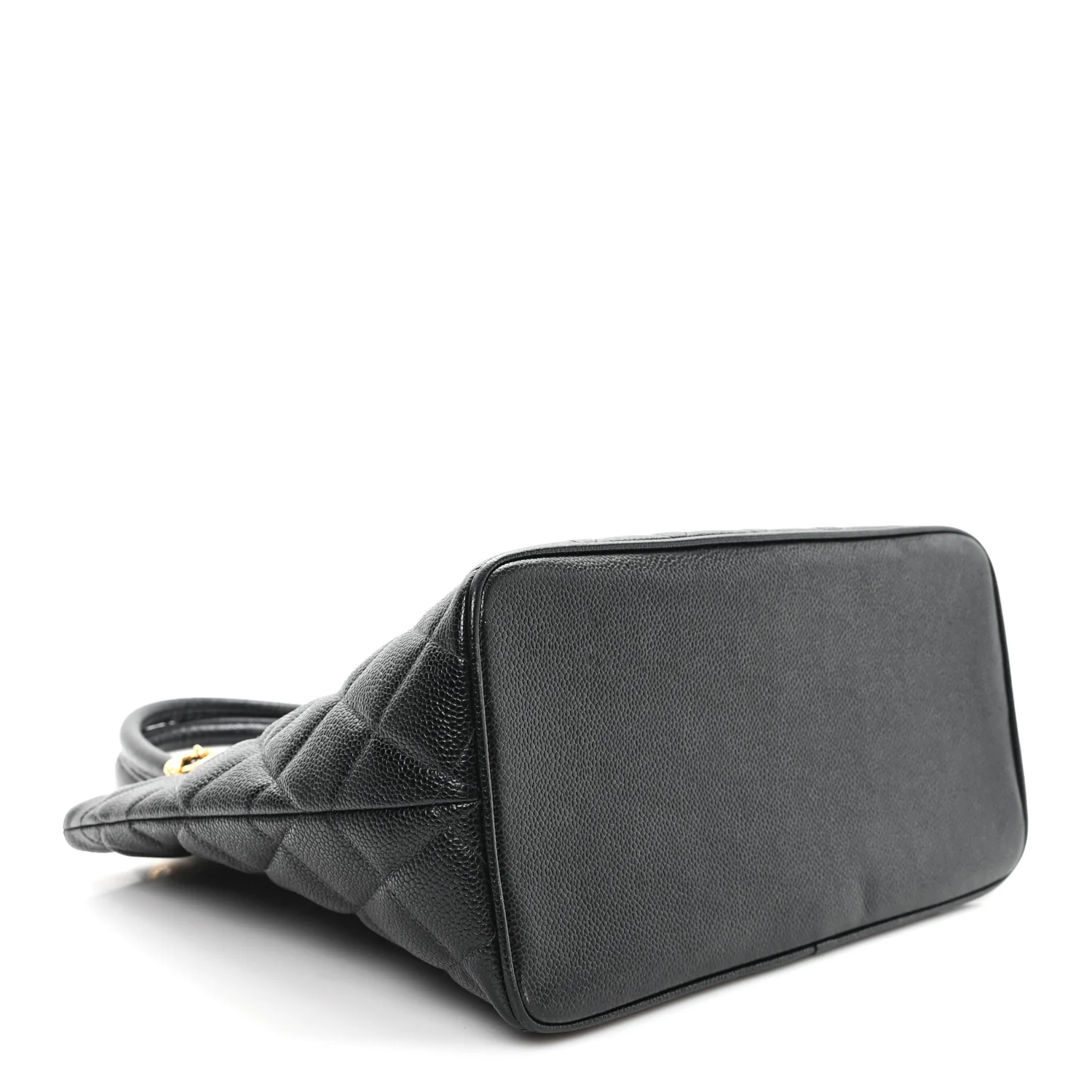 Caviar Quilted Medallion Tote Black