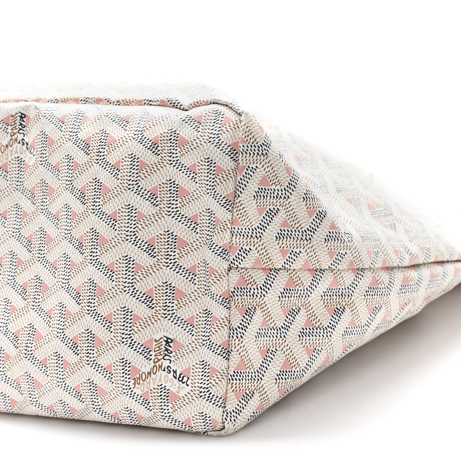 Goyardine Saint Louis Claire Voie PM White Pink
