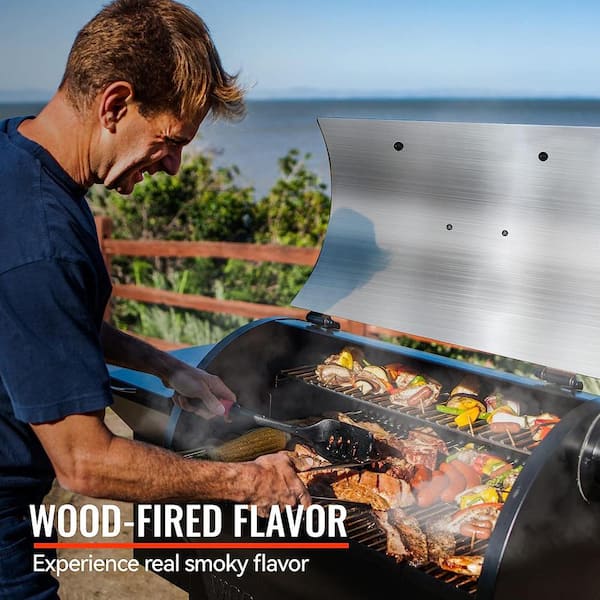 590 sq. in. Pellet Grill and Smoker. Stainless Steel