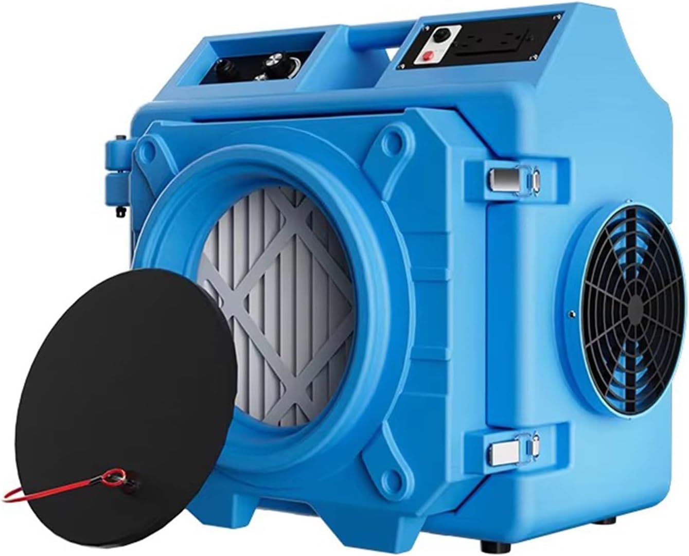 550CFM Air Scrubber with 3 Stage Filtration, Air Machine for Industrial and Commercial Use,Water Damage Restoration Equipment Air Purifier,with MERV-10 Filter, HEPA, Activated Carbon Filter (Blue)