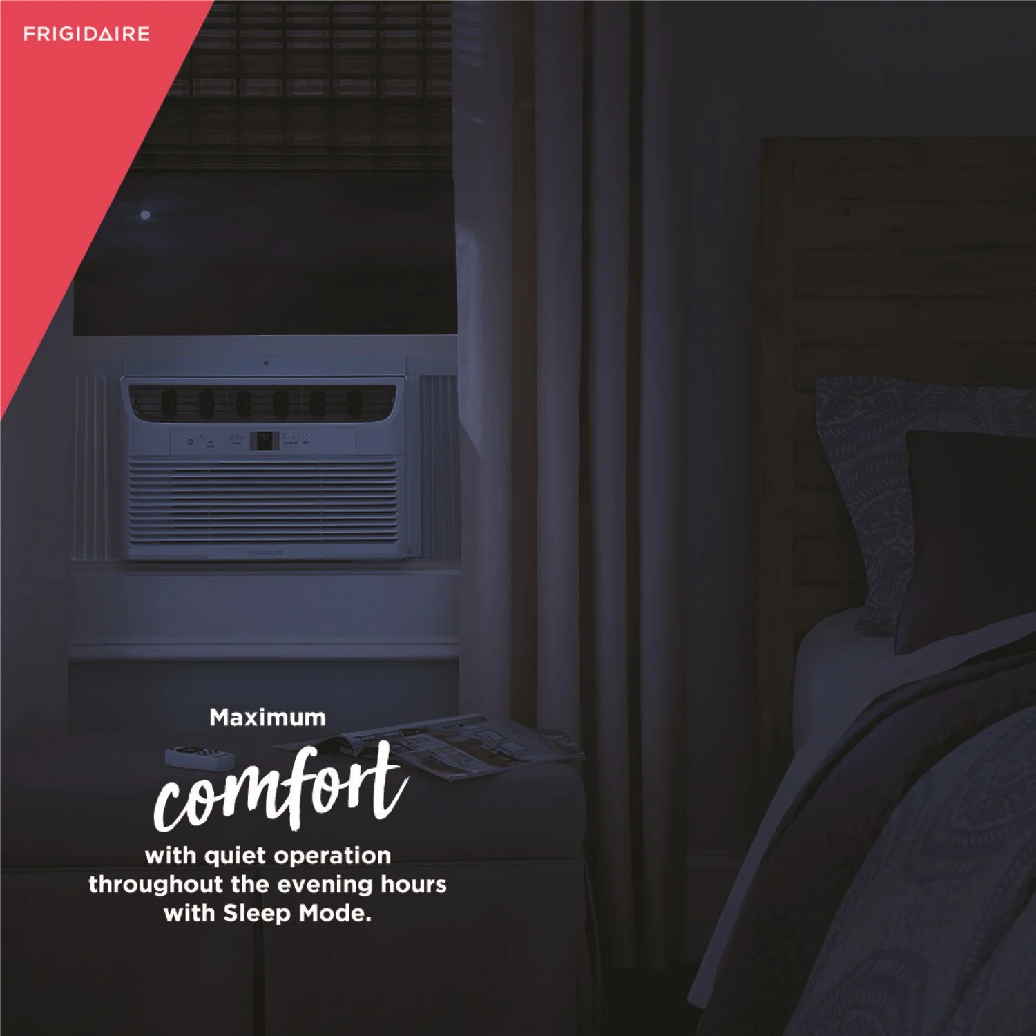 Frigidaire 8, 000 BTU 350 Sq Ft Window Air Conditioner with Remote in White, FHWC083TB1