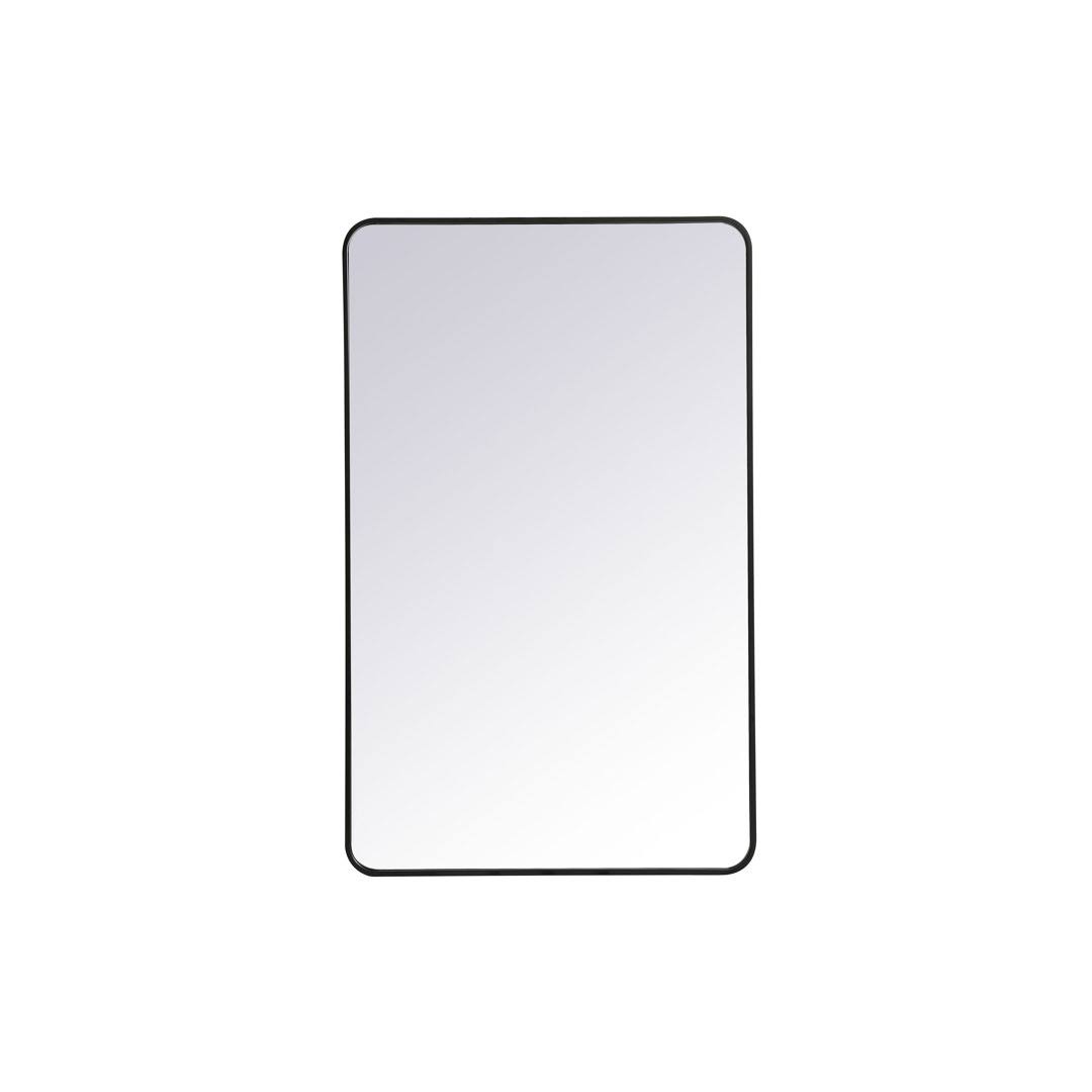 Sabine Accent Mirror Finish: Black, Size: 48'' H x 30'' W