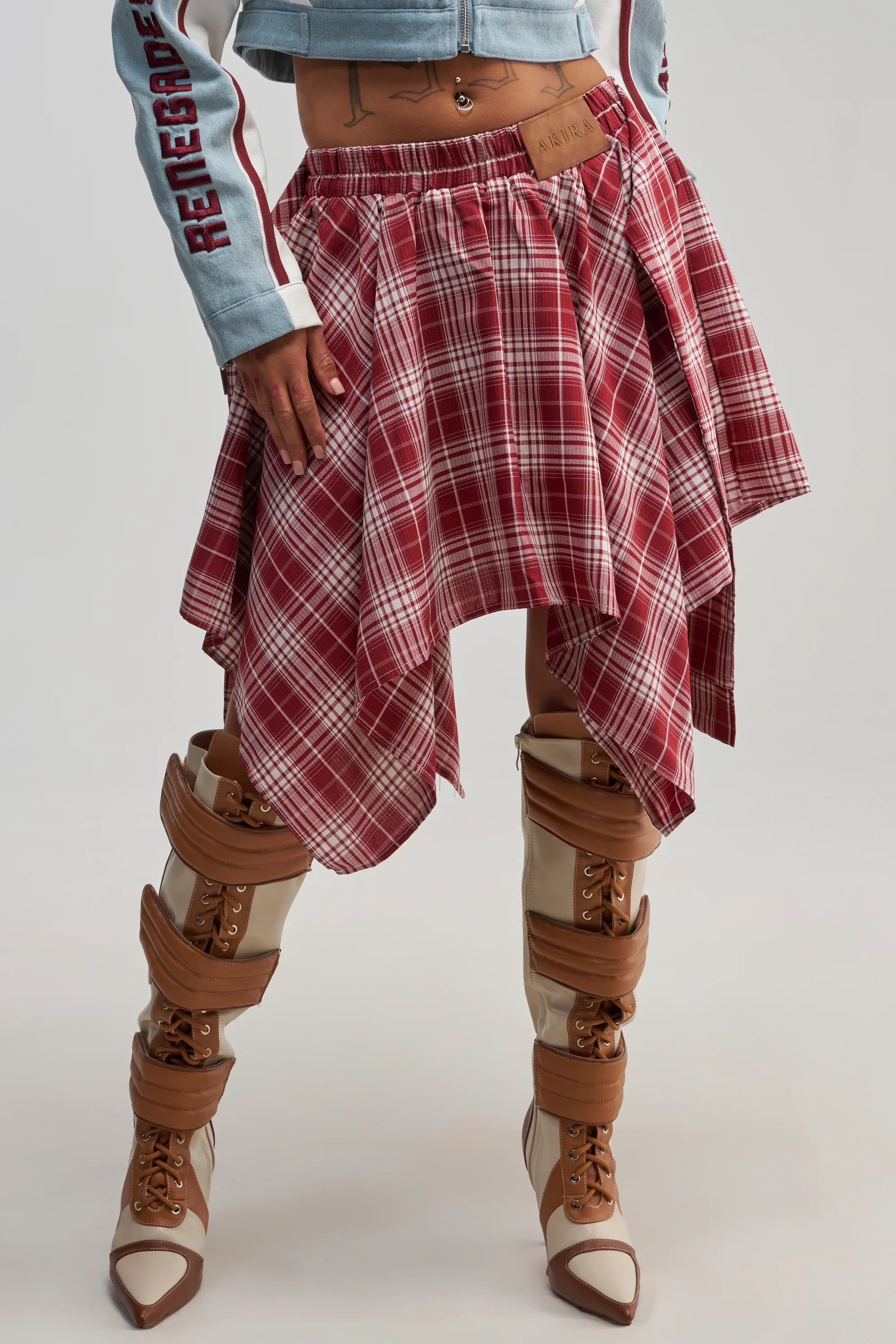TIME FOR SOME FUN PLAID MINI SKIRT - Akira Store