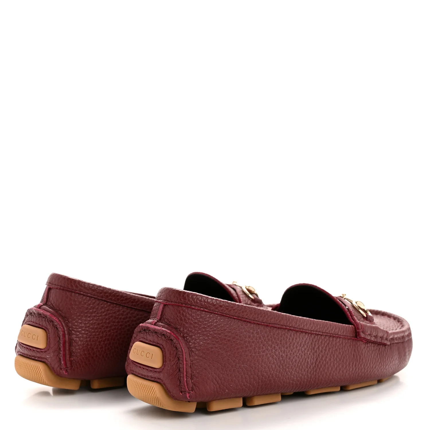 Soft Clove Calfskin Womens Horsebit Driver Loafers 40 Rosso Ancora
