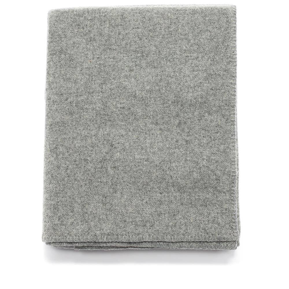 Faribault Mill | Pure & Simple Wool Blanket | Light Heather Gray | Twin