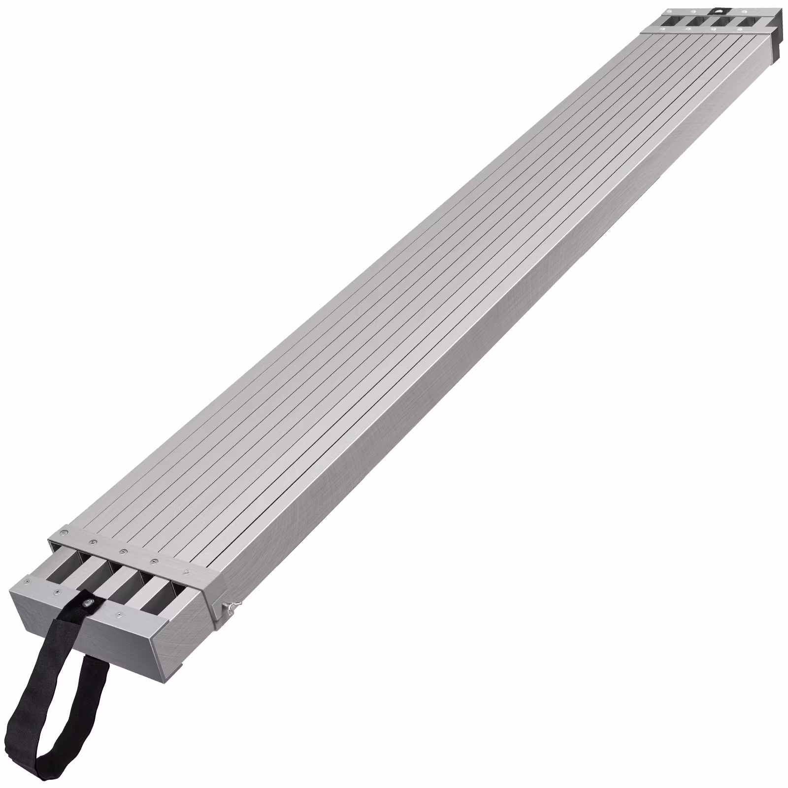 VEVOR Telescoping Aluminum Work Plank, 8 - 13 Feet 500 lb Capacity, 12.5 in Width Aluminum Scaffold Plank, Extension Staging Plank with Skid - Proof Platform Scaffold Ladder Accessory
