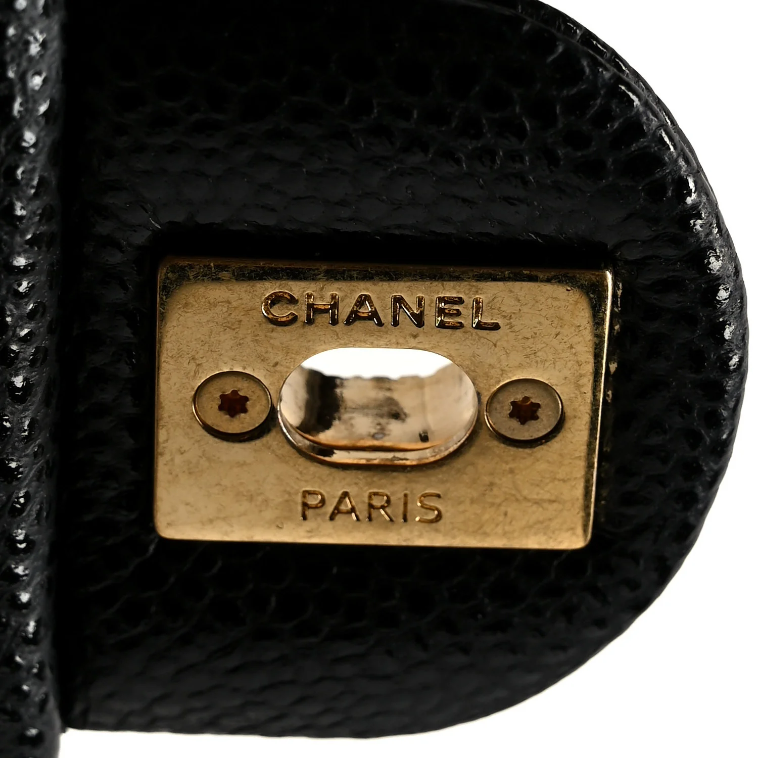 Grained Lambskin Quilted Mini Flap Black