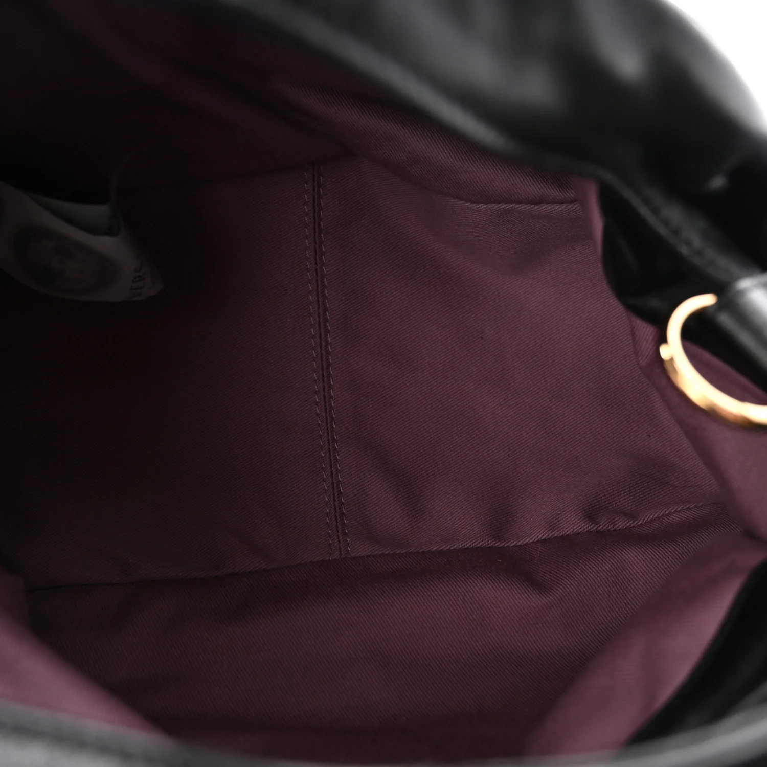 Nappa Medusa Chain Shoulder Bag Black