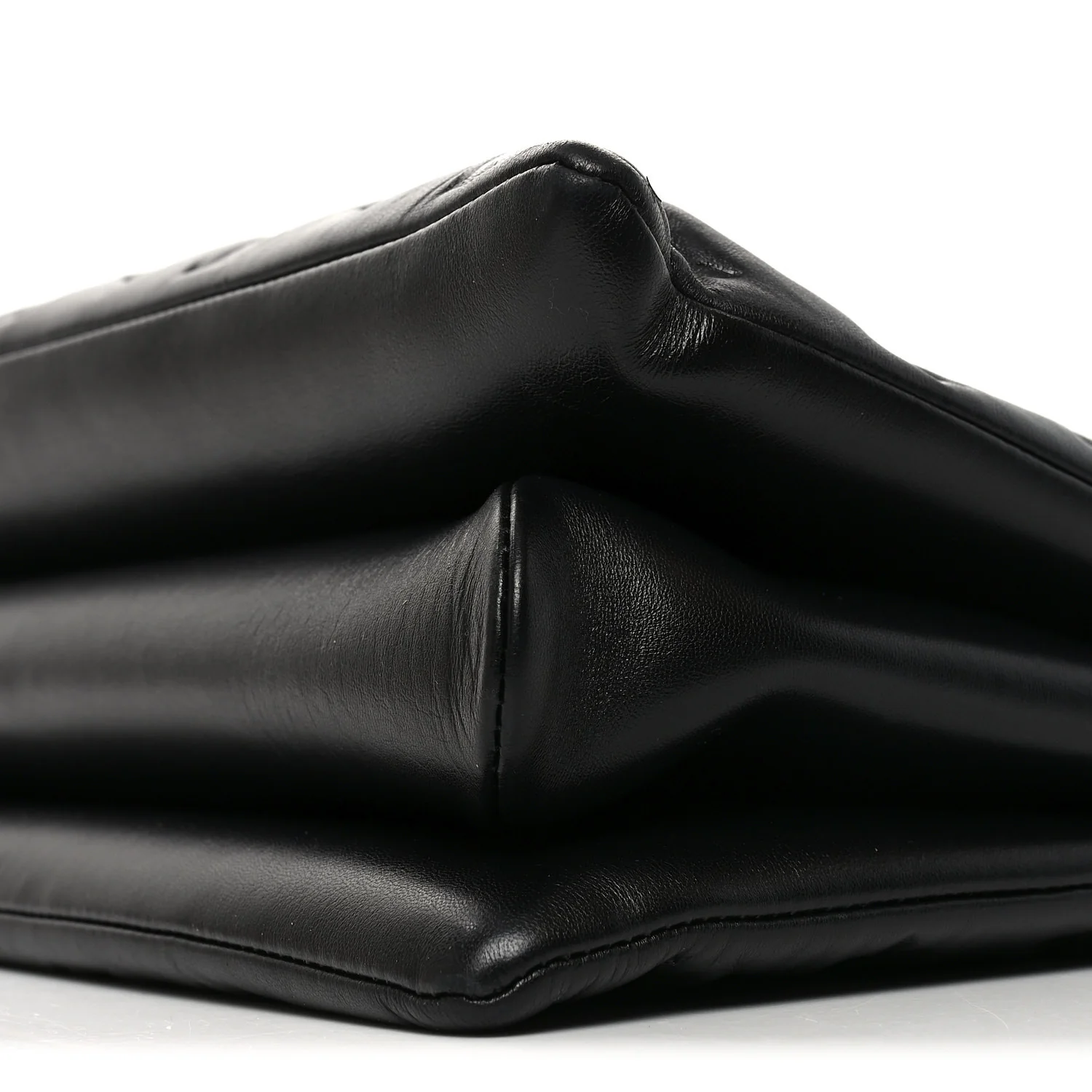 Lambskin Embossed Monogram Coussin MM Black
