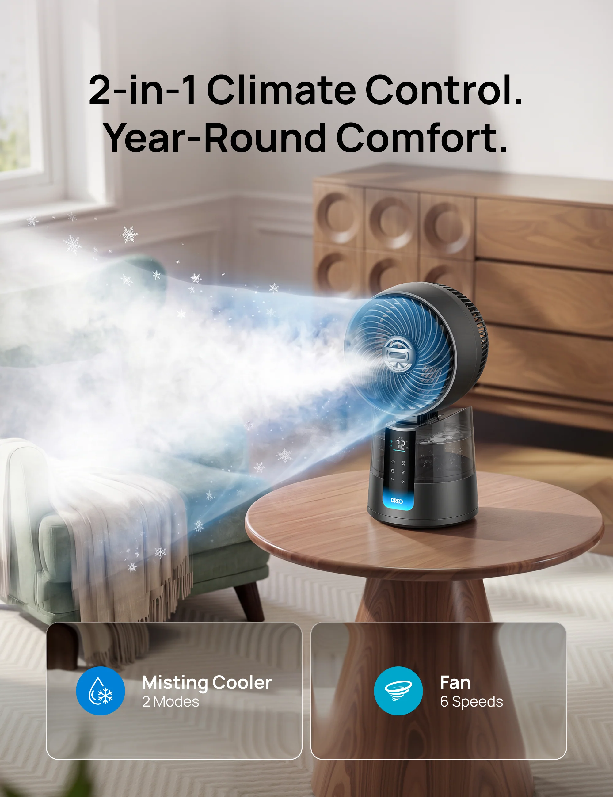 TurboCool Misting Fan 516