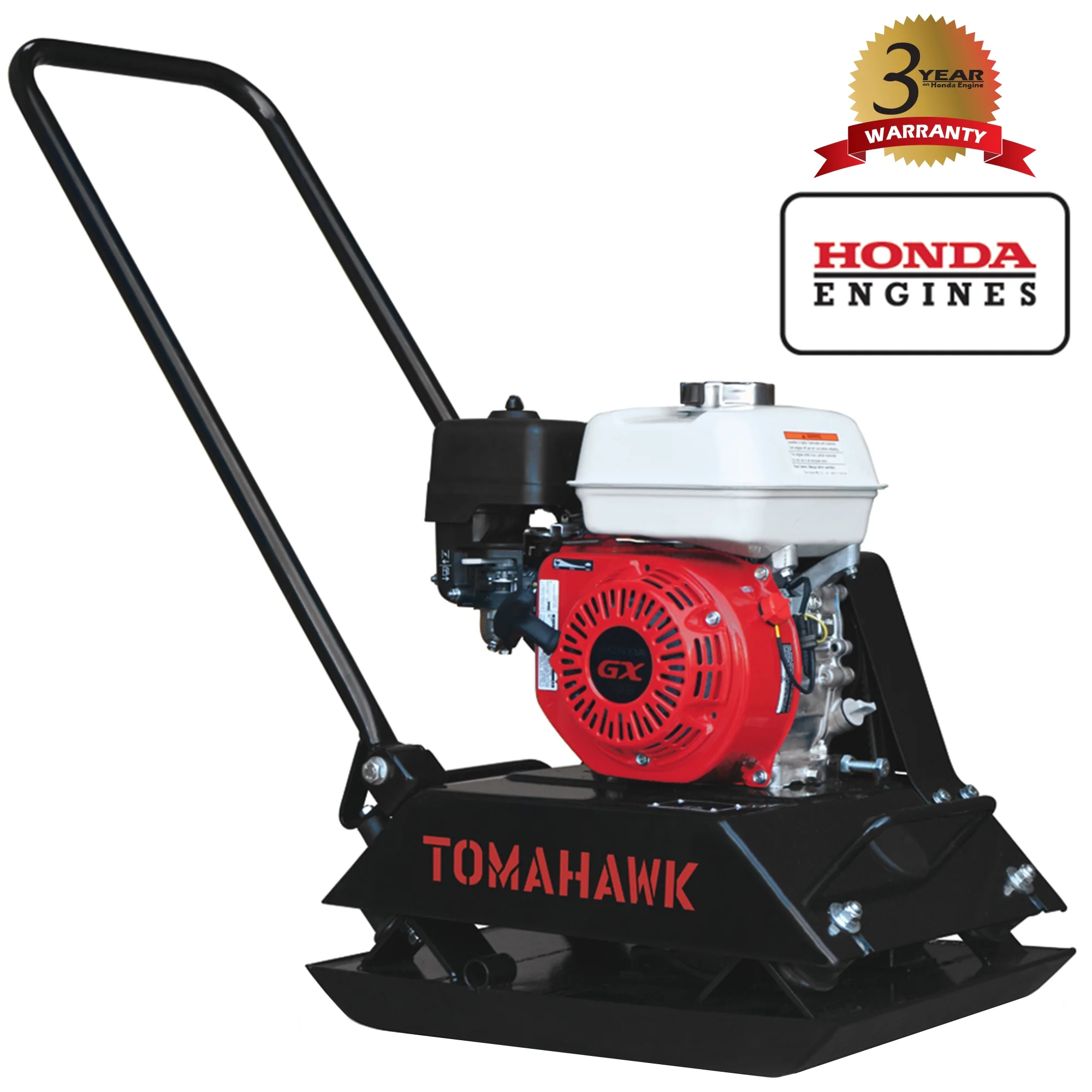 Plate Compactor 5.5 HP, 3000 lbs/ft, 63cc, Gas, 17 x 13 Plate Compactor, 5900 VPM - Image 4