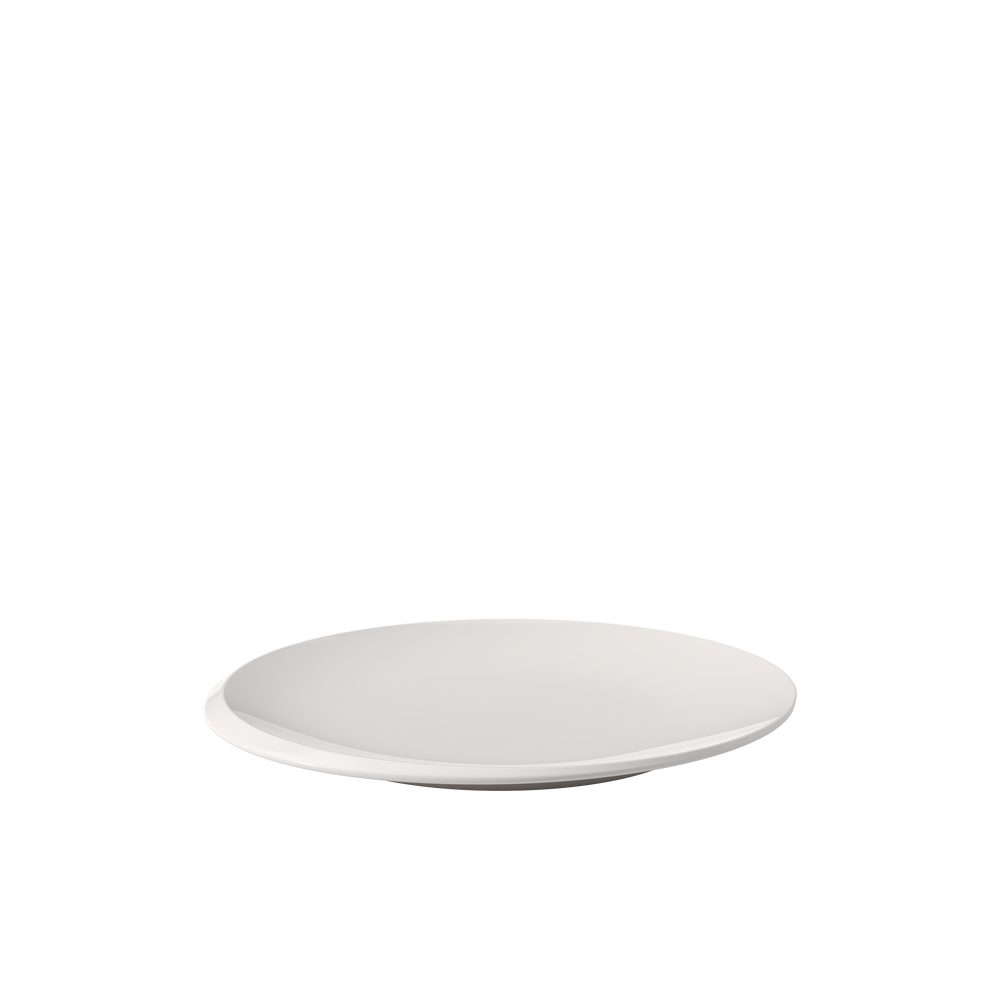 NewMoon Salad/ Dessert Plate - White, 9.6'', Premium Porcelain