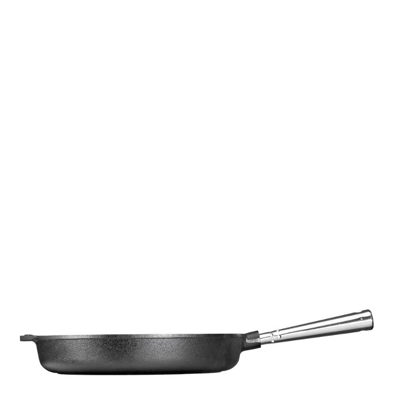 Støpejernspanne rett kant 28 cm