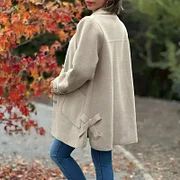 Veste femme mi-longue coupe ample