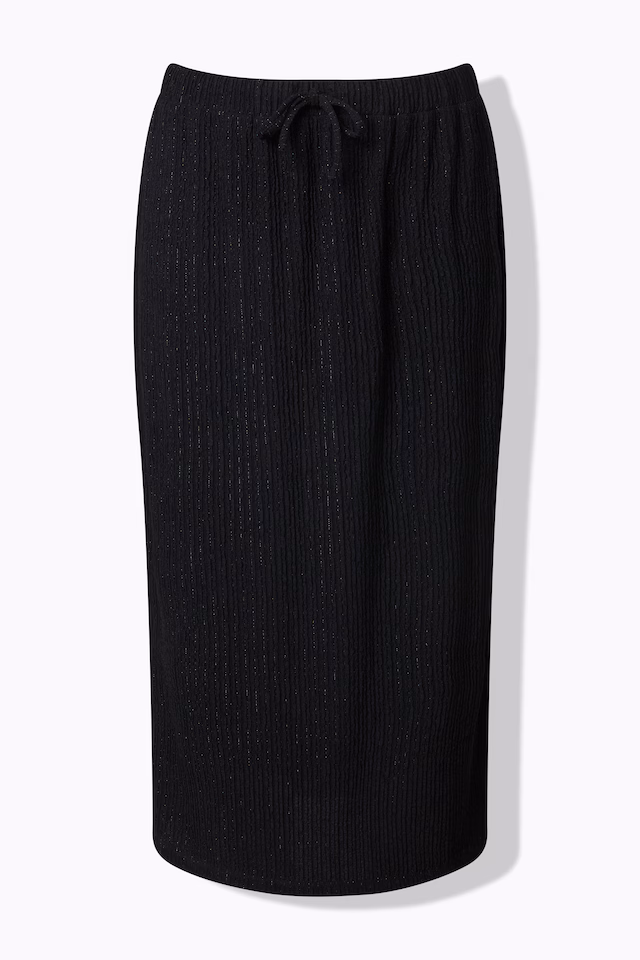 Sparkling Pinstripe Textured Skirt