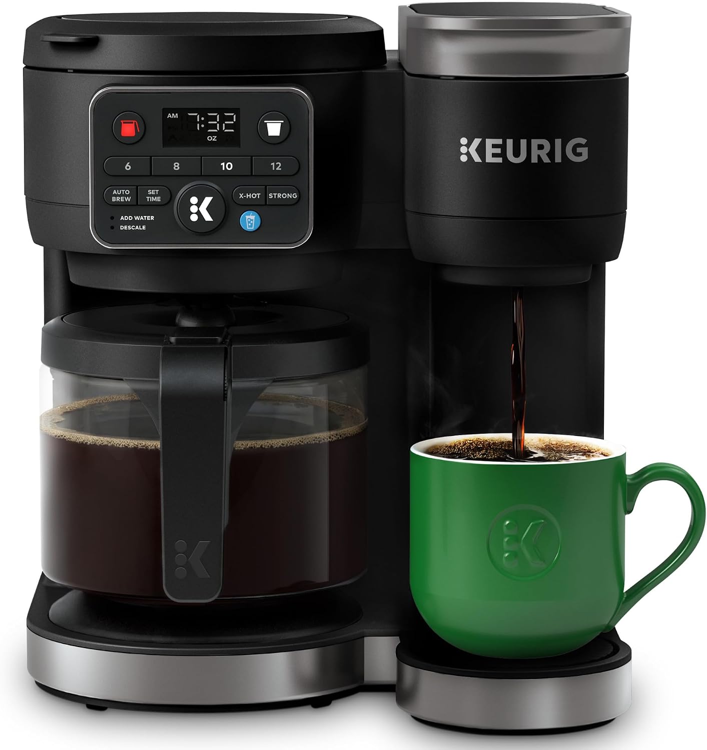 Keurig K-Duo Hot & Iced Single Serve & Carafe Coffee Maker, MultiStream Technology, 72oz Reservoir (Gen 2) |   MultiStream Technology, Reservoir (Gen 2)