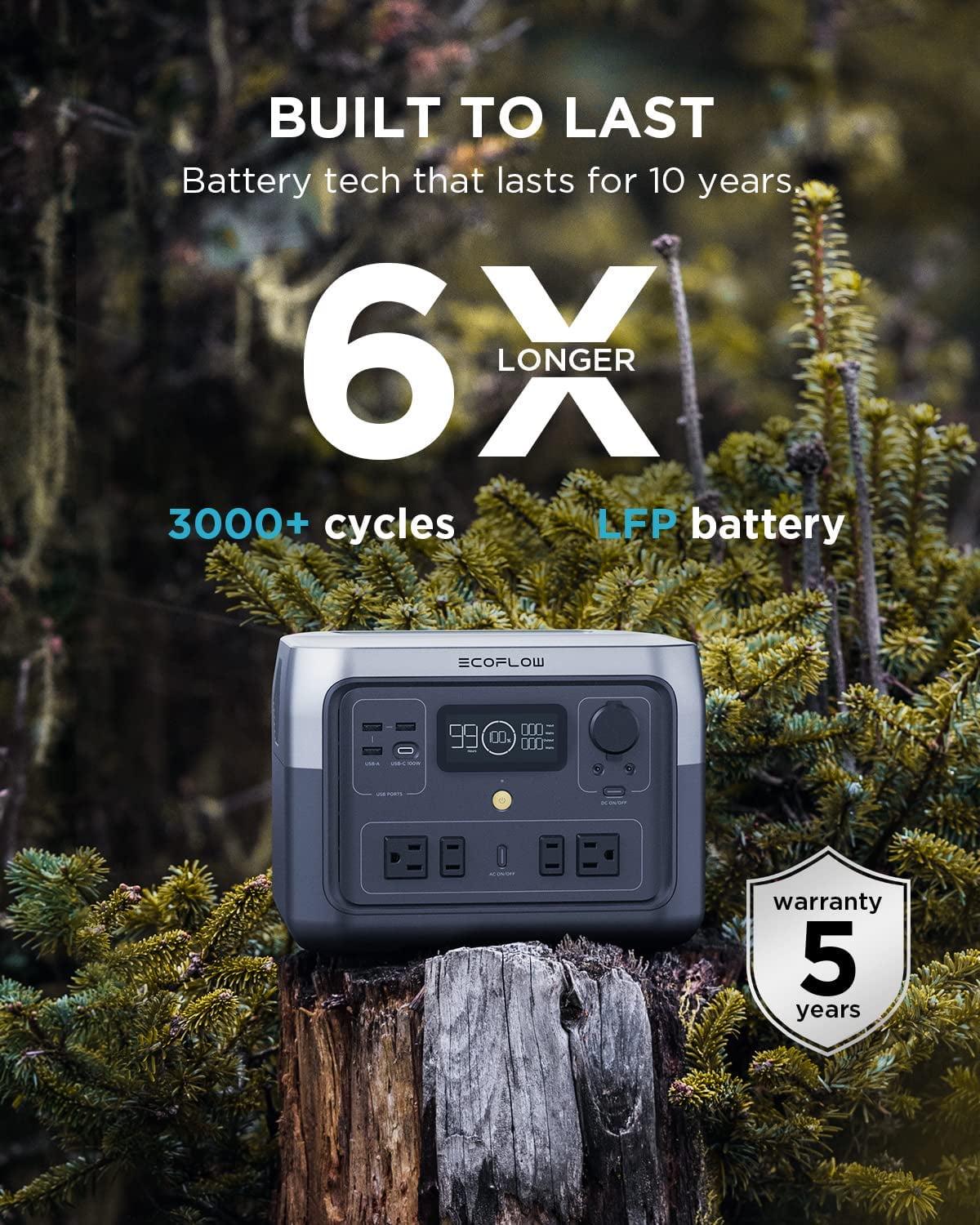 RIVER 2 Max Portable Power Station 512Wh Capacity.Solar Generator.1000W AC Output for Outdoor Camping.Home Backup.Emergency.RV.off-Grid - Image 8