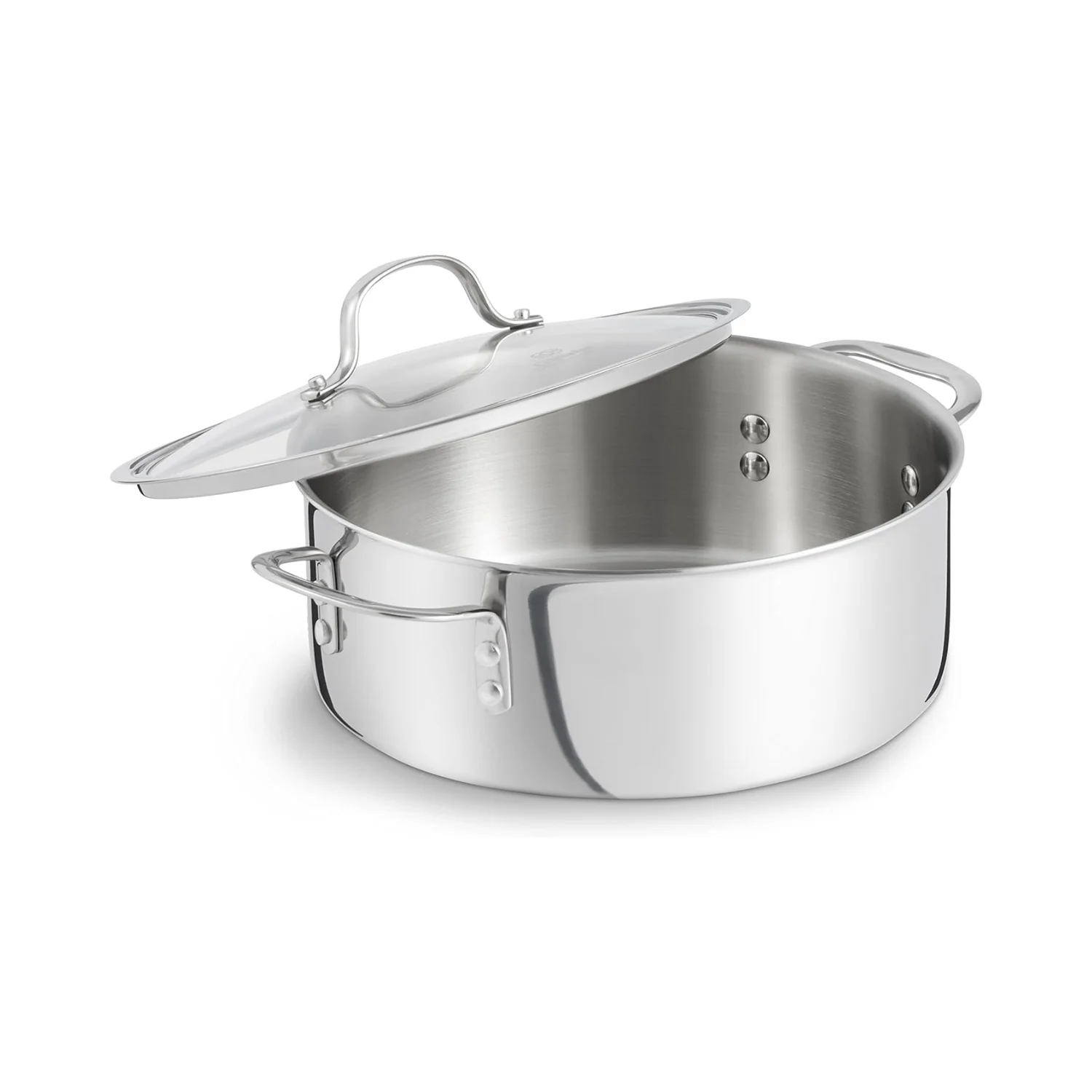 Calphalon Tri - Ply Stainless Steel Dutch Oven with Cover, 5 QT