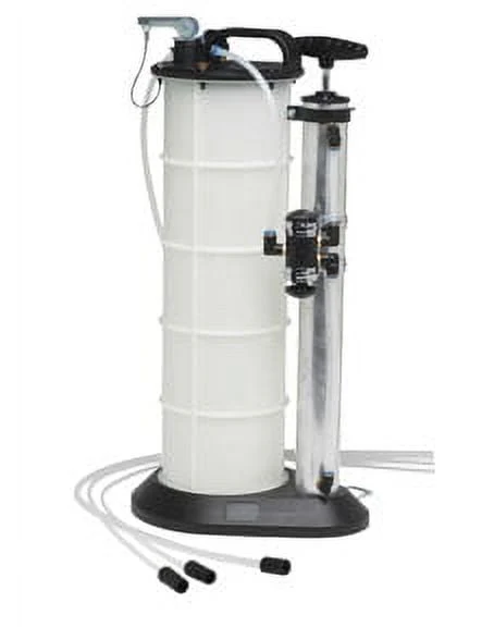 Mityvac 7201 Manual Fluid Evacuator Plus with 2 3 Gallon Reservoir; Evacuates or Dispenses Fluids with Push Button; Evacuate Through the Dipstick Tube