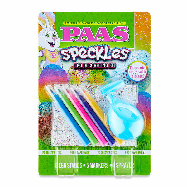 Paas Easter Egg Decorating Kit, Speckles, 1 Kit, Multipcolor, for Children 3 Years and Up