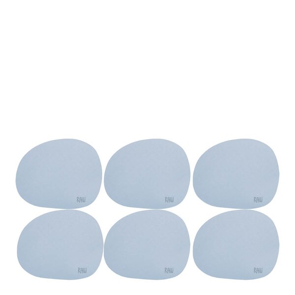 RAW Soft glassbrikke 6 stk sky blue