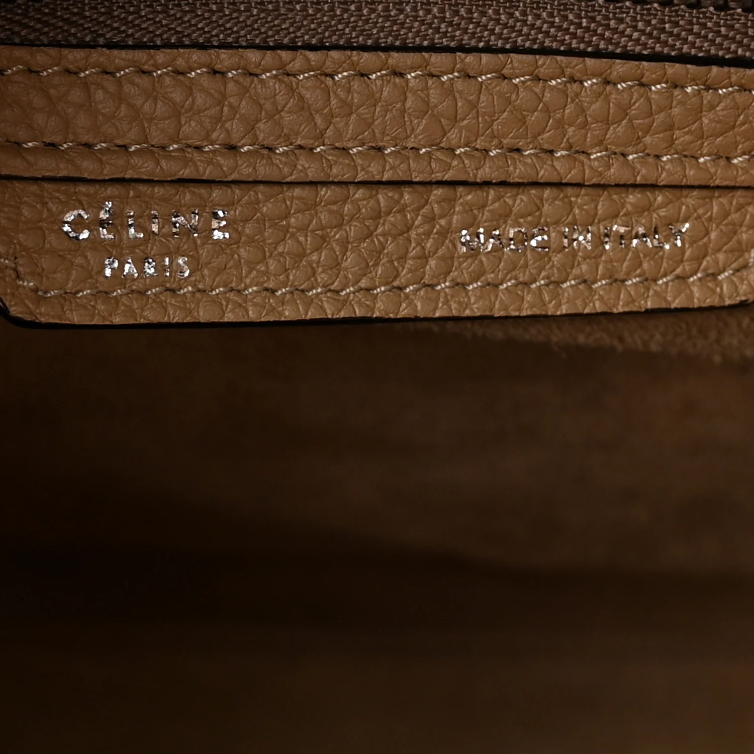 Drummed Calfskin Mini Luggage Dune