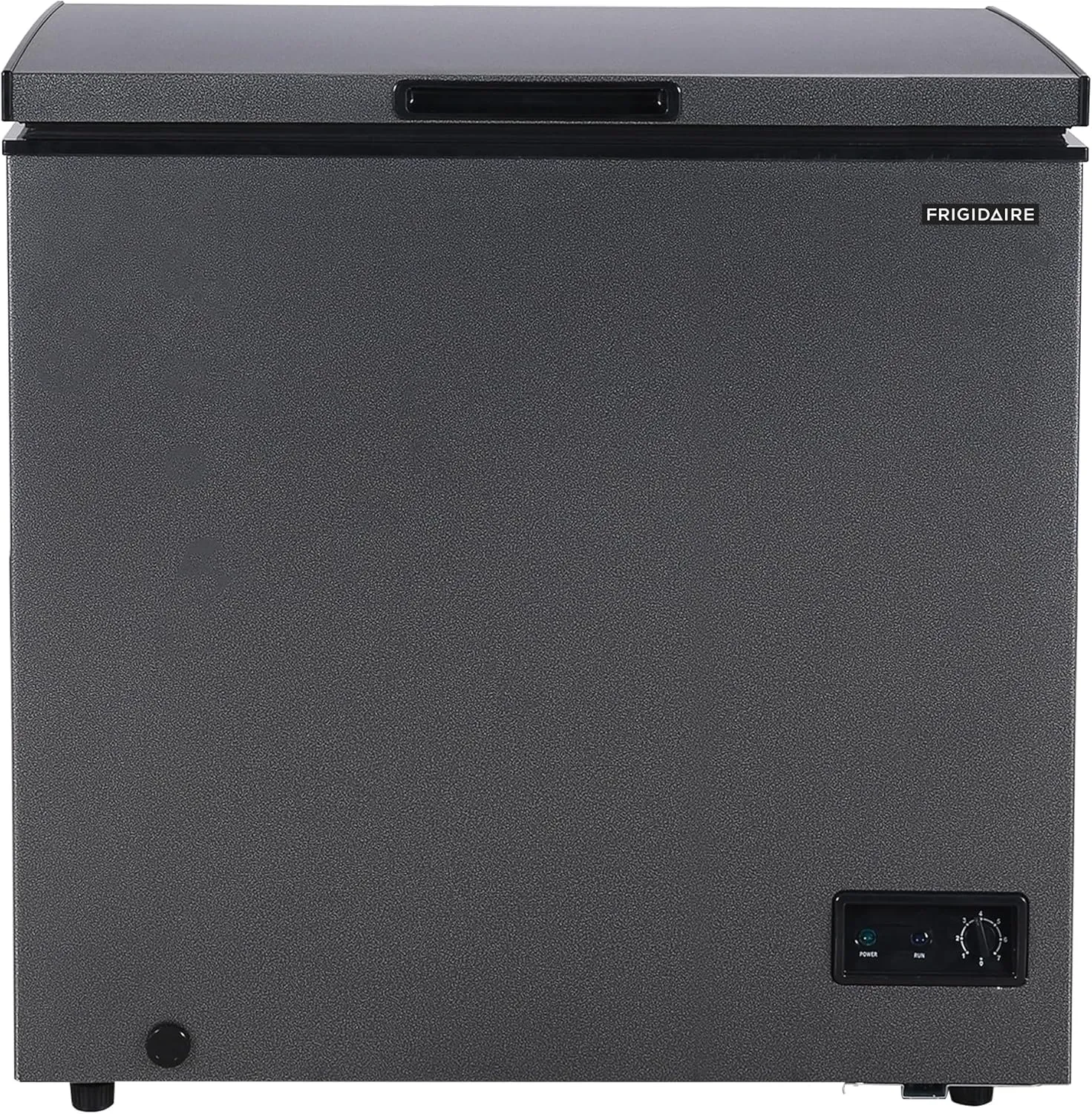Congélateur coffre Frigidaire 7 pi³, fini Granita, thermostat réglable, dégivrage facile, panier amovible