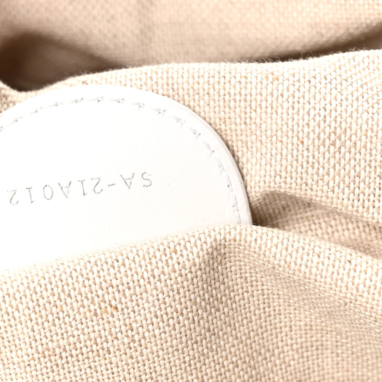 Calfskin Perforated Medium Gancini Tote Bag Optic White