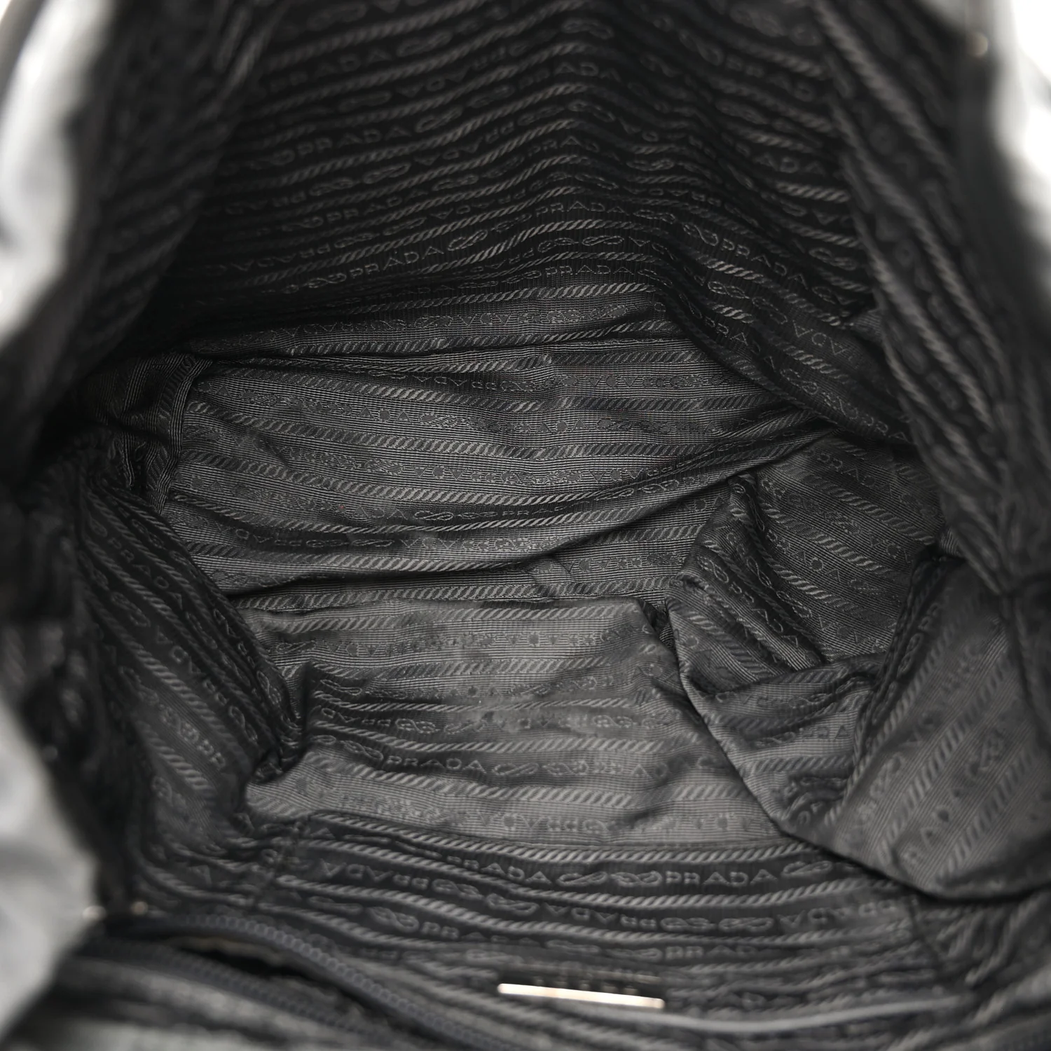 Tessuto Nylon Saffiano Medium Backpack Anthracite