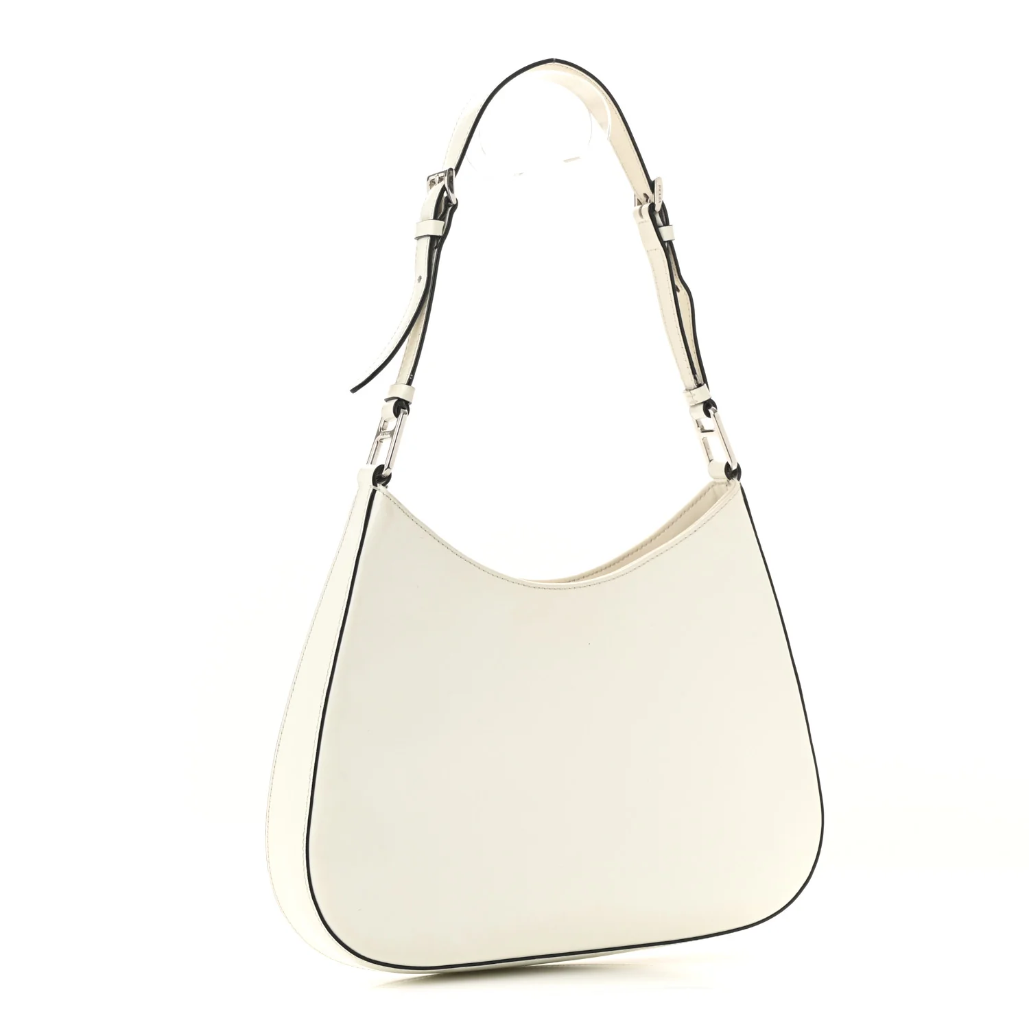 Spazzolato Cleo Adjustable Strap Shoulder Bag White