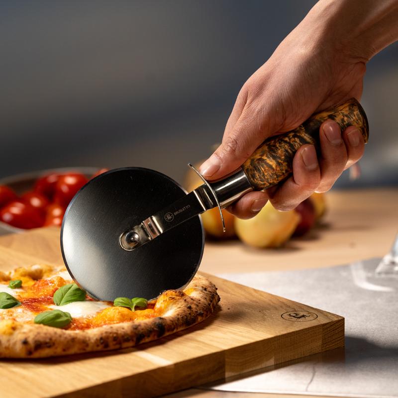 Hunter premium chef pizzahjul 10 cm blank/bjørk
