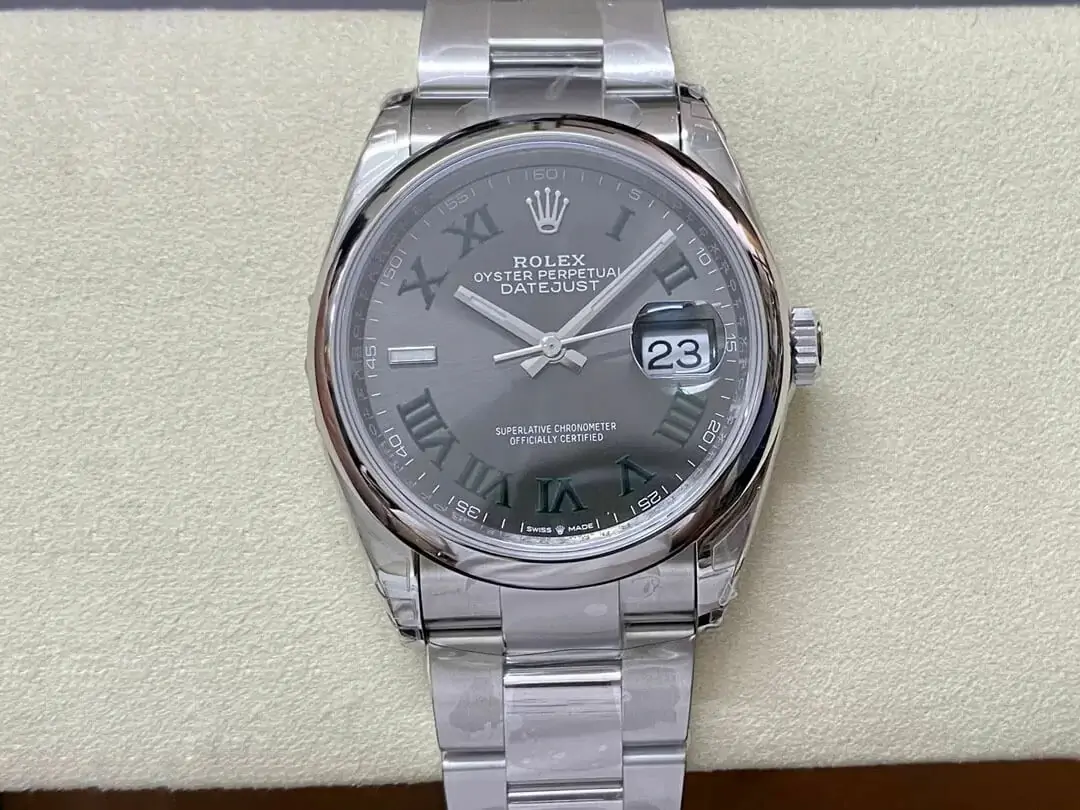 Rolex Datejust M126200-0018 36MM VS Factory Stainless Steel Gray Dial