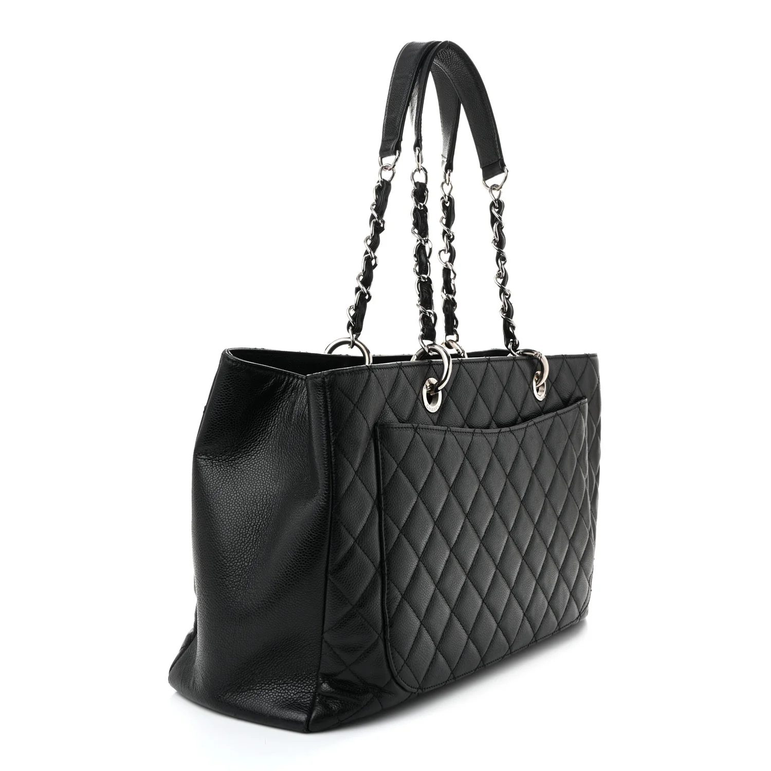 Caviar Quilted XL Grand Shopping Tote GST Black