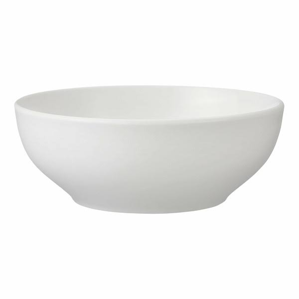 Mainstays Glazed Stoneware Round Dinner Bowl - White - 6.1 in
