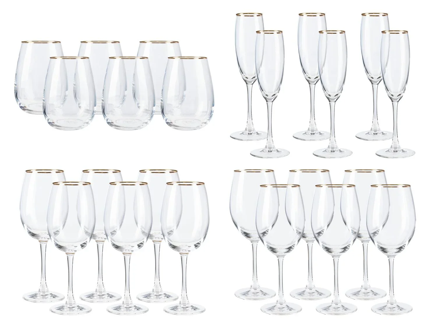 LIVARNO home Lot de 6 verres