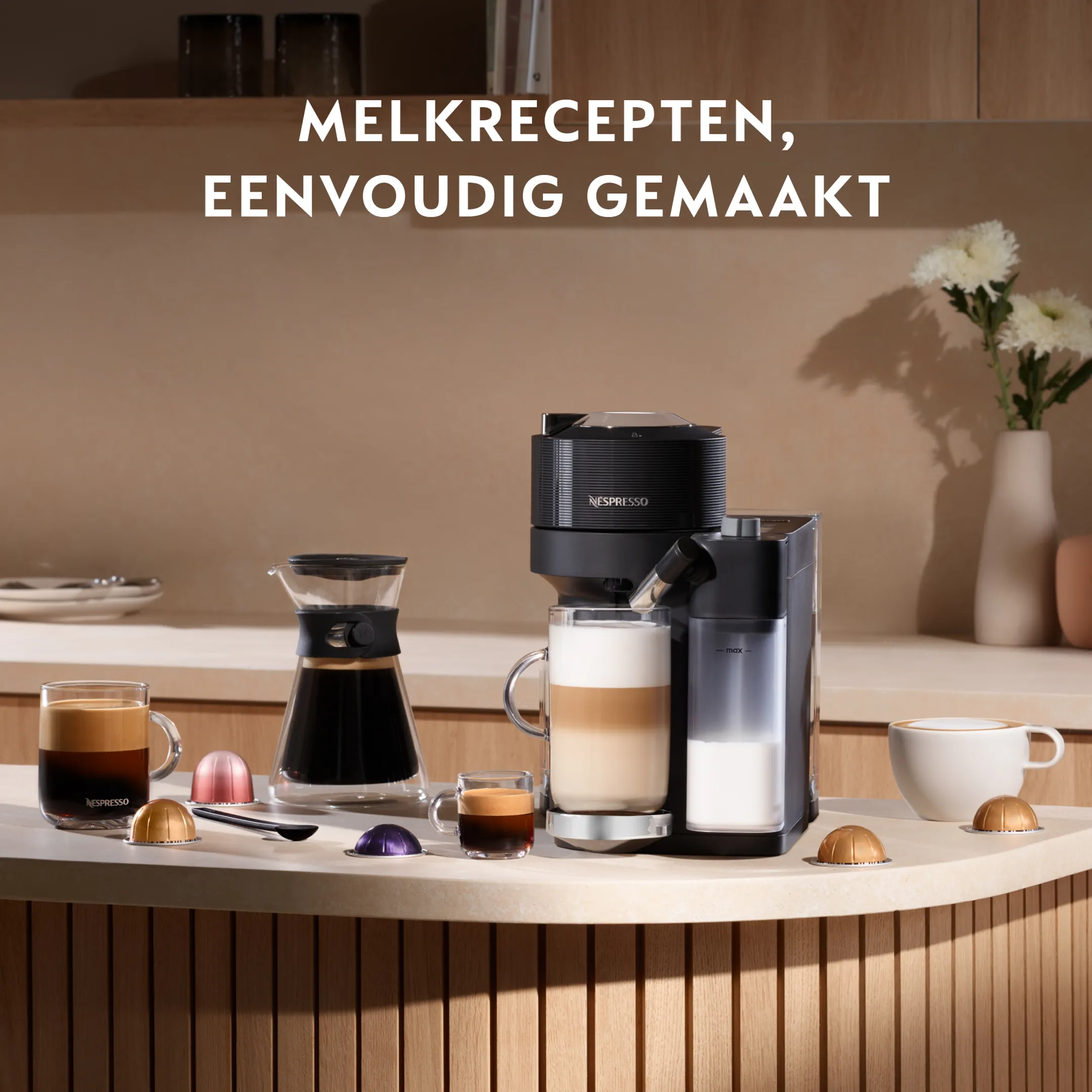 De'Longhi Nespresso Koffiemachine Vertuo Lattissima Black