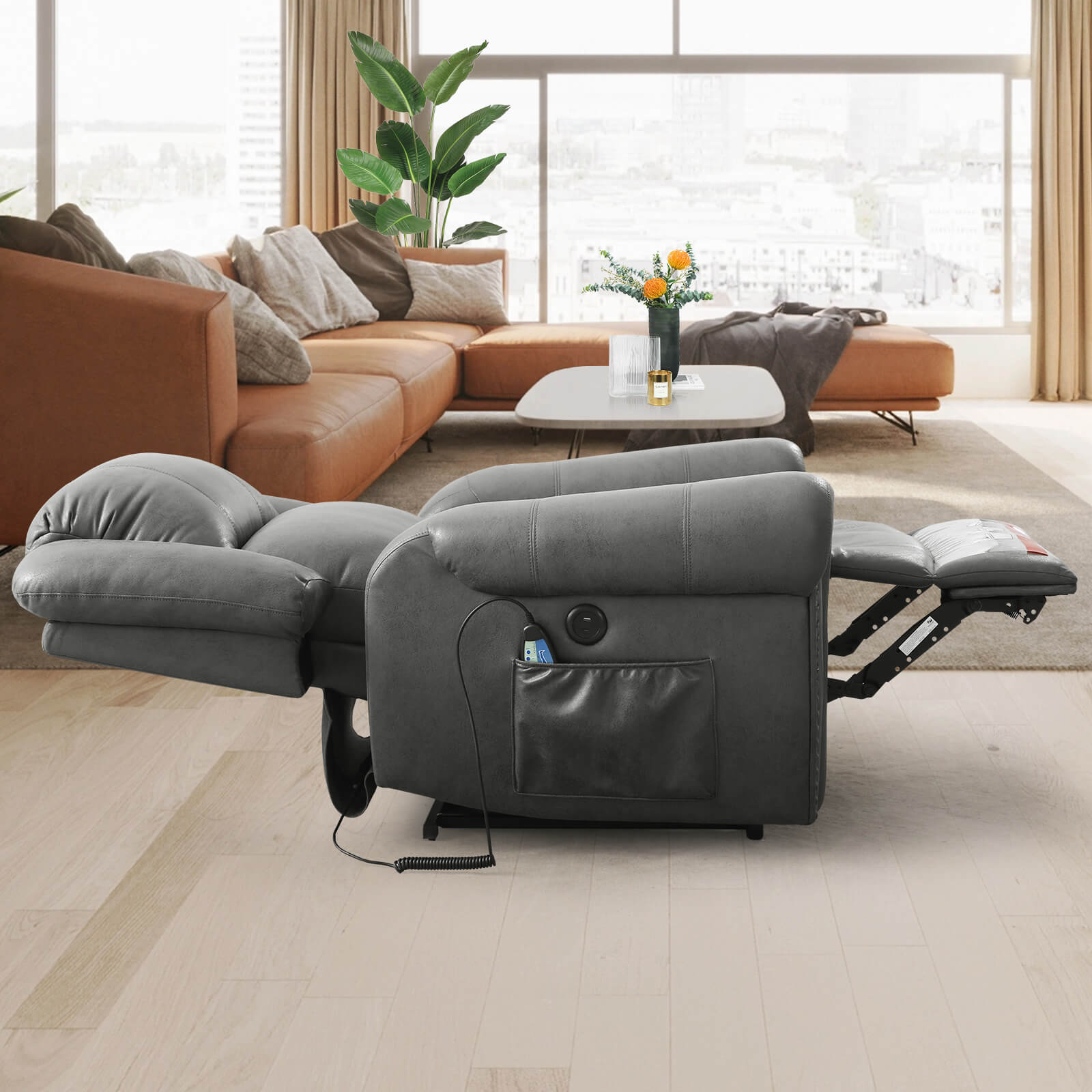 Fauteuil inclinable pivotant et à bascule électrique pour bébé