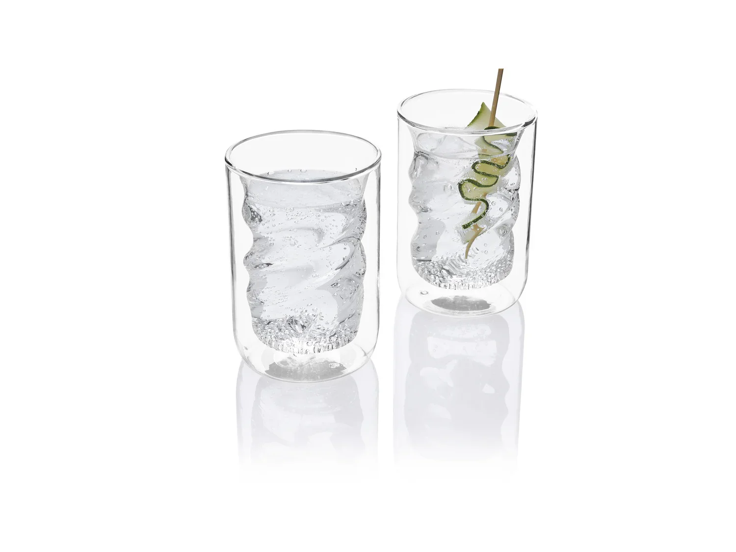 ERNESTO Lot de 2 verres  double paroi