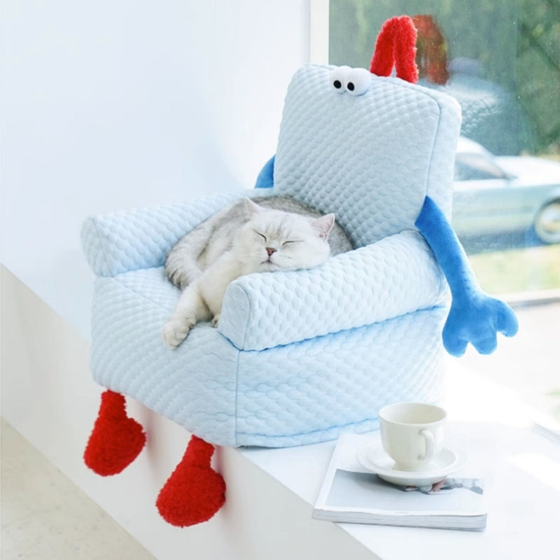 Canapé-lit rafraîchissant pour chien et chat au style enfantin