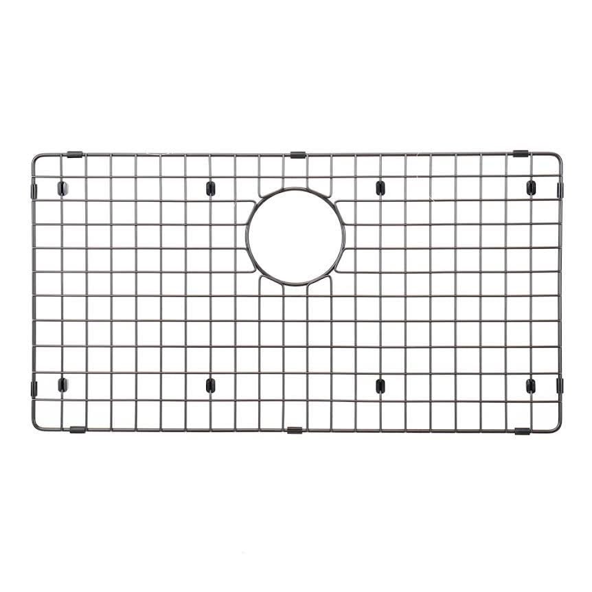 Starstar Sinks Protector Matte Black 304 Stainless Steel Kitchen Sink Bottom Grid, Rack (26 L x 14 W)