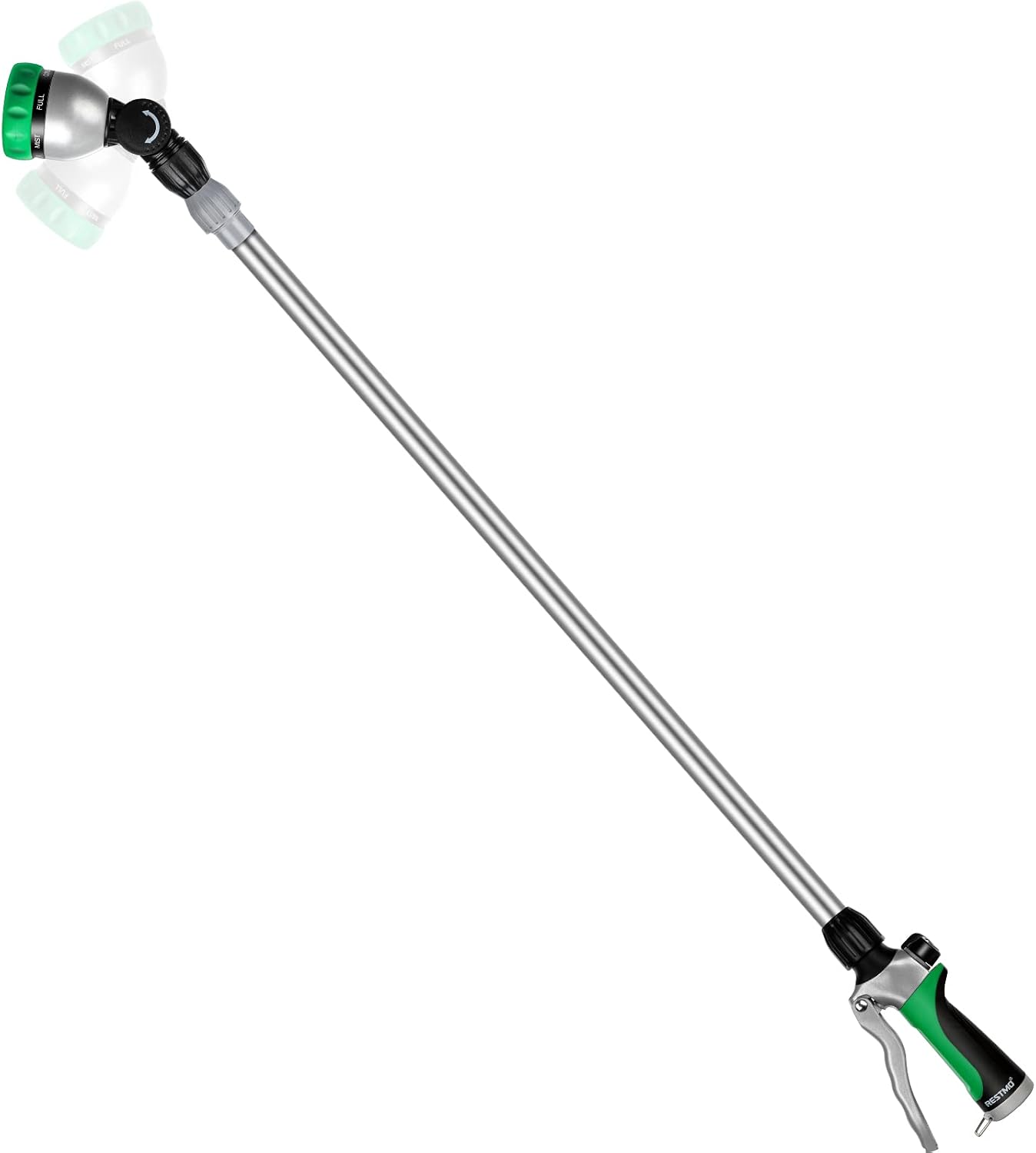 RESTMO Long Telescopic Watering Wand for Garden Hose, 36”-60” Garden Wand